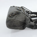BALENCIAGA The First Hand Bag Leather 2way Gray 103208 Auth 185804A-5
