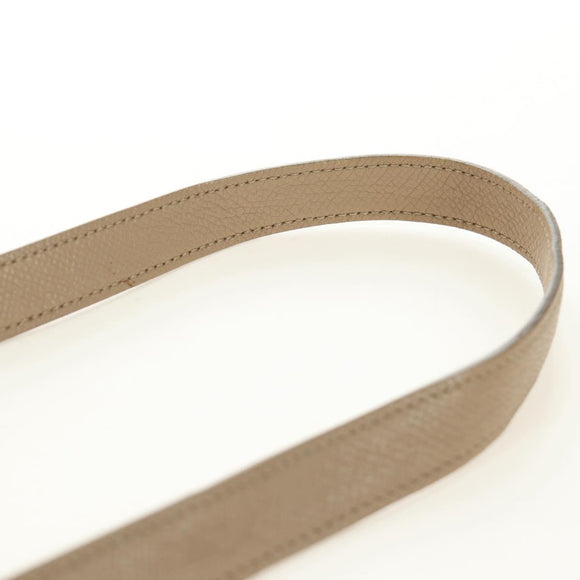 CELINE Belt Bag Micro Hand Bag Leather 2way Beige Gold Auth 185805M