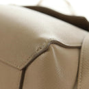 CELINE Belt Bag Micro Hand Bag Leather 2way Beige Gold Auth 185805M-13