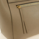 CELINE Belt Bag Micro Hand Bag Leather 2way Beige Gold Auth 185805M-17