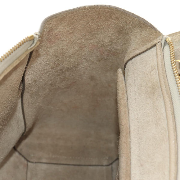 CELINE Belt Bag Micro Hand Bag Leather 2way Beige Gold Auth 185805M