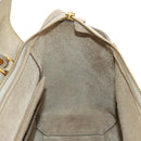 CELINE Belt Bag Micro Hand Bag Leather 2way Beige Gold Auth 185805M-26