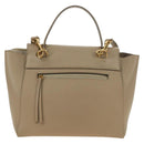CELINE Belt Bag Micro Hand Bag Leather 2way Beige Gold Auth 185805M-3