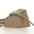 CELINE Belt Bag Micro Hand Bag Leather 2way Beige Gold Auth 185805M-4