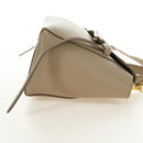 CELINE Belt Bag Micro Hand Bag Leather 2way Beige Gold Auth 185805M-5