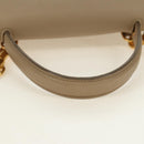CELINE Belt Bag Micro Hand Bag Leather 2way Beige Gold Auth 185805M-7