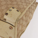 GUCCI GG Canvas Tote Bag Beige 124261 Auth 185806-11