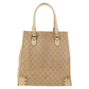 GUCCI GG Canvas Tote Bag Beige 124261 Auth 185806-3