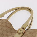 GUCCI GG Canvas Tote Bag Beige 124261 Auth 185806-8