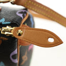 LOUIS VUITTON Monogram Multicolor Mini Speedy Bag Black M92644 Auth 185809SAM-21