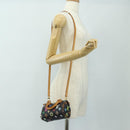 LOUIS VUITTON Monogram Multicolor Mini Speedy Bag Black M92644 Auth 185809SAM-25