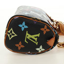LOUIS VUITTON Monogram Multicolor Mini Speedy Bag Black M92644 Auth 185809SAM-4