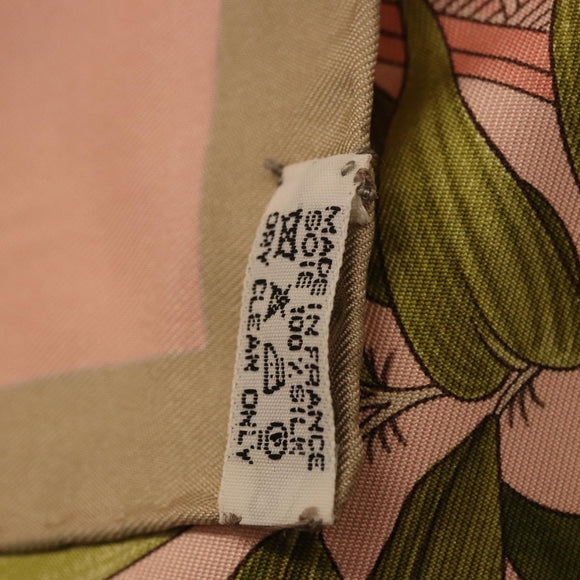 HERMES Carre 90 Scarf ""SERENITE"" Silk Pink Auth 185810