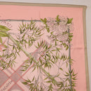 HERMES Carre 90 Scarf ""SERENITE"" Silk Pink Auth 185810-4