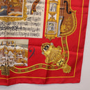 HERMES Carre 90 Scarf ""IN SALZBURG"" Silk Red Auth 185811-10