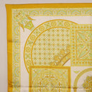 HERMES Carre 90 Scarf ""CIELS BYZANTINS"" Silk Yellow Auth 185812-2