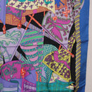 HERMES Carre 90 Scarf ""Etendards et Bonnieres"" Silk Purple Auth 185813M-7