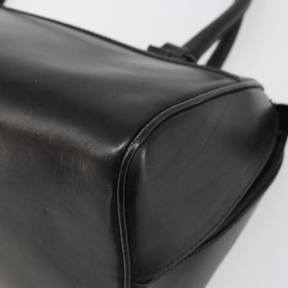 Miu Miu Hand Bag Leather Black Auth 185814A