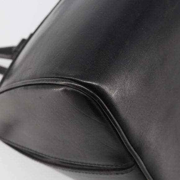 Miu Miu Hand Bag Leather Black Auth 185814A