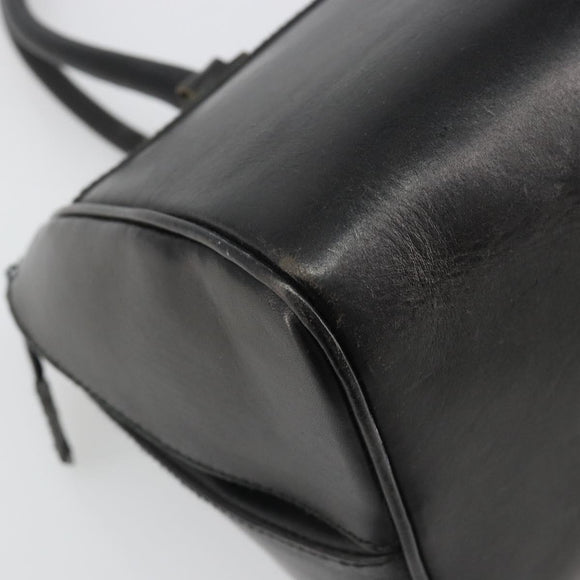 Miu Miu Hand Bag Leather Black Auth 185814A