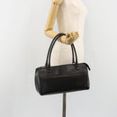 Miu Miu Hand Bag Leather Black Auth 185814A-20
