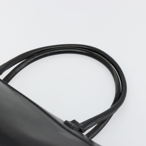 Miu Miu Hand Bag Leather Black Auth 185814A