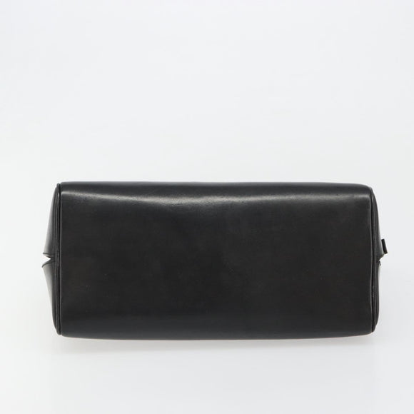 Miu Miu Hand Bag Leather Black Auth 185814A