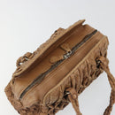 BOTTEGA VENETA INTRECCIATO Hand Bag Leather Brown Silver Auth 185815A-6