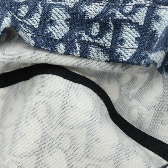 Christian Dior Trotter Canvas Bucket Hat 58 Blue Auth 185817M