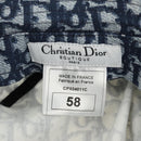 Christian Dior Trotter Canvas Bucket Hat 58 Blue Auth 185817M-12