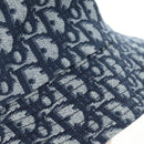 Christian Dior Trotter Canvas Bucket Hat 58 Blue Auth 185817M-5