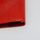 LOUIS VUITTON Vernis Agenda PM Day Planner Cover Red R21016 Auth 185818A-15