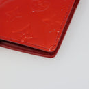 LOUIS VUITTON Vernis Agenda PM Day Planner Cover Red R21016 Auth 185818A-16