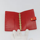 LOUIS VUITTON Vernis Agenda PM Day Planner Cover Red R21016 Auth 185818A-8