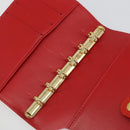 LOUIS VUITTON Vernis Agenda PM Day Planner Cover Red R21016 Auth 185818A-21