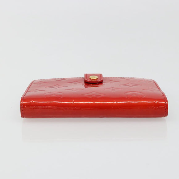 LOUIS VUITTON Vernis Agenda PM Day Planner Cover Red R21016 Auth 185818A