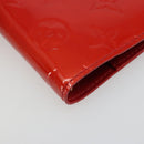 LOUIS VUITTON Vernis Agenda PM Day Planner Cover Red R21016 Auth 185818A-7