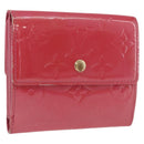LOUIS VUITTON Vernis Porte Monnaie Bier Cartes Crdit Wallet M9139F Auth 185819-1