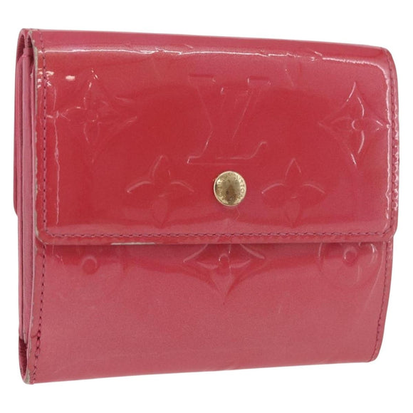 LOUIS VUITTON Vernis Porte Monnaie Bier Cartes Crdit Wallet M9139F Auth 185819