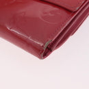 LOUIS VUITTON Vernis Porte Monnaie Bier Cartes Crdit Wallet M9139F Auth 185819-16