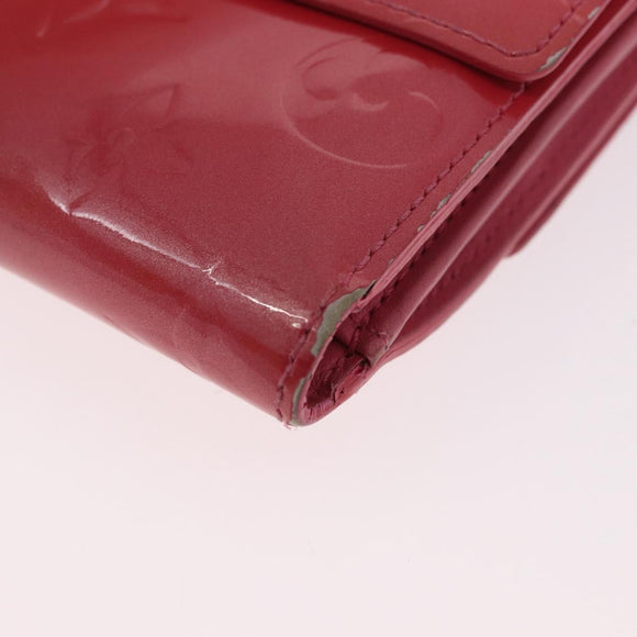 LOUIS VUITTON Vernis Porte Monnaie Bier Cartes Crdit Wallet M9139F Auth 185819