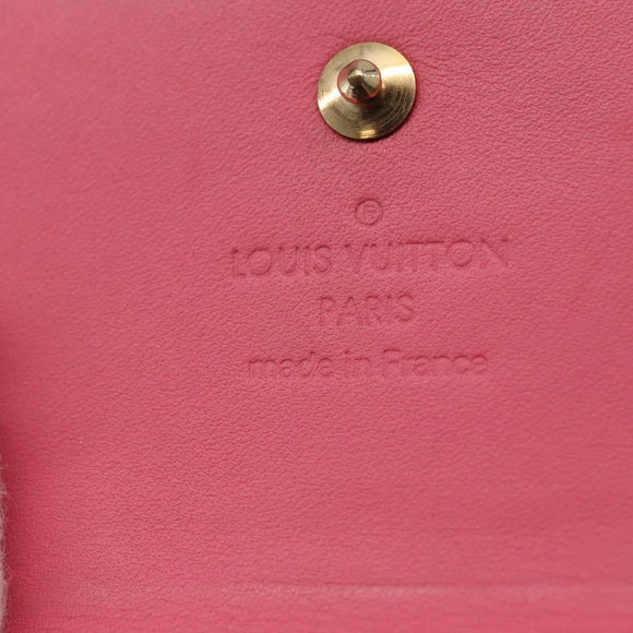 LOUIS VUITTON Vernis Porte Monnaie Bier Cartes Crdit Wallet M9139F Auth 185819