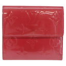 LOUIS VUITTON Vernis Porte Monnaie Bier Cartes Crdit Wallet M9139F Auth 185819-2