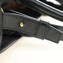 CELINE Triomphe Vertical Cabas Tote Bag PVC 2way Black Gold Auth 185832V-8