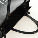 CELINE Triomphe Vertical Cabas Tote Bag PVC 2way Black Gold Auth 185832V-14