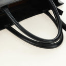 CELINE Triomphe Vertical Cabas Tote Bag PVC 2way Black Gold Auth 185832V-6