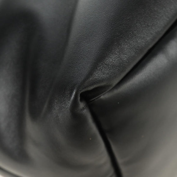 SAINT LAURENT Tote Bag Lamb Skin Black Auth 185833SM