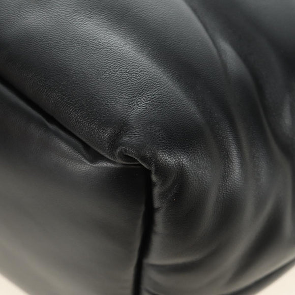 SAINT LAURENT Tote Bag Lamb Skin Black Auth 185833SM