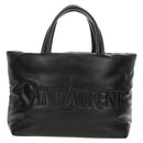 SAINT LAURENT Tote Bag Lamb Skin Black Auth 185833SM-2