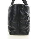 SAINT LAURENT Tote Bag Lamb Skin Black Auth 185833SM-5